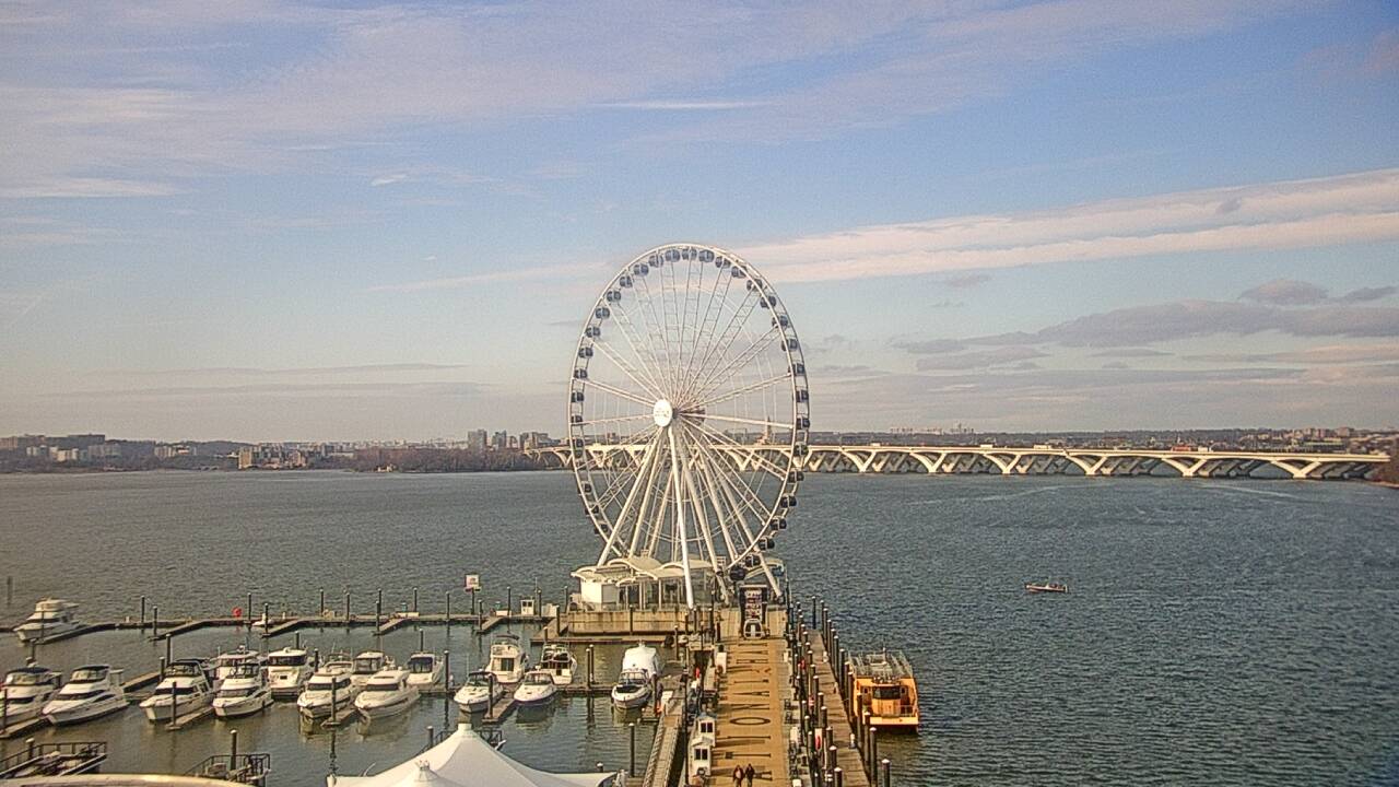 Thumbnail for current weather camera view from National Harbor in Oxon Hill, Maryland