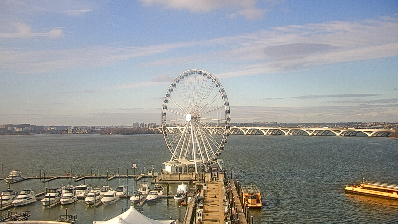 Thumbnail for current weather camera view from National Harbor in Oxon Hill, Maryland