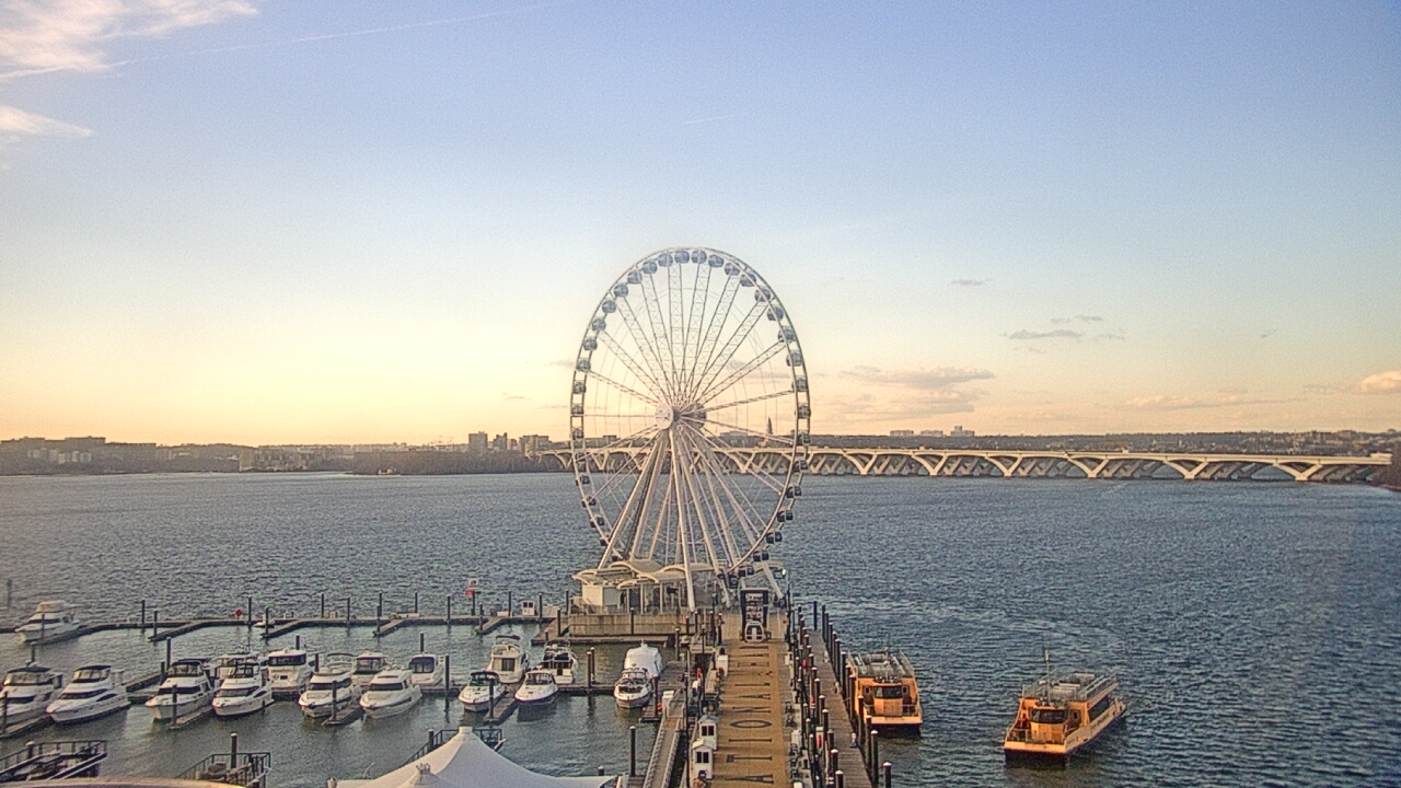 Thumbnail for current weather camera view from National Harbor in Oxon Hill, Maryland