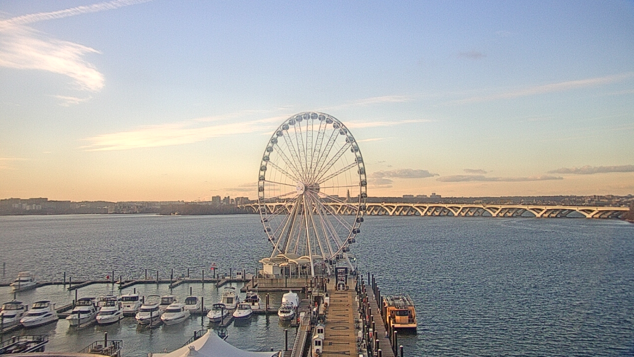 Thumbnail for current weather camera view from National Harbor in Oxon Hill, Maryland