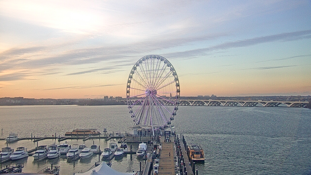 Thumbnail for current weather camera view from National Harbor in Oxon Hill, Maryland