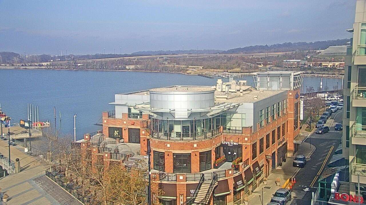 Thumbnail for current weather camera view from National Harbor in Oxon Hill, Maryland