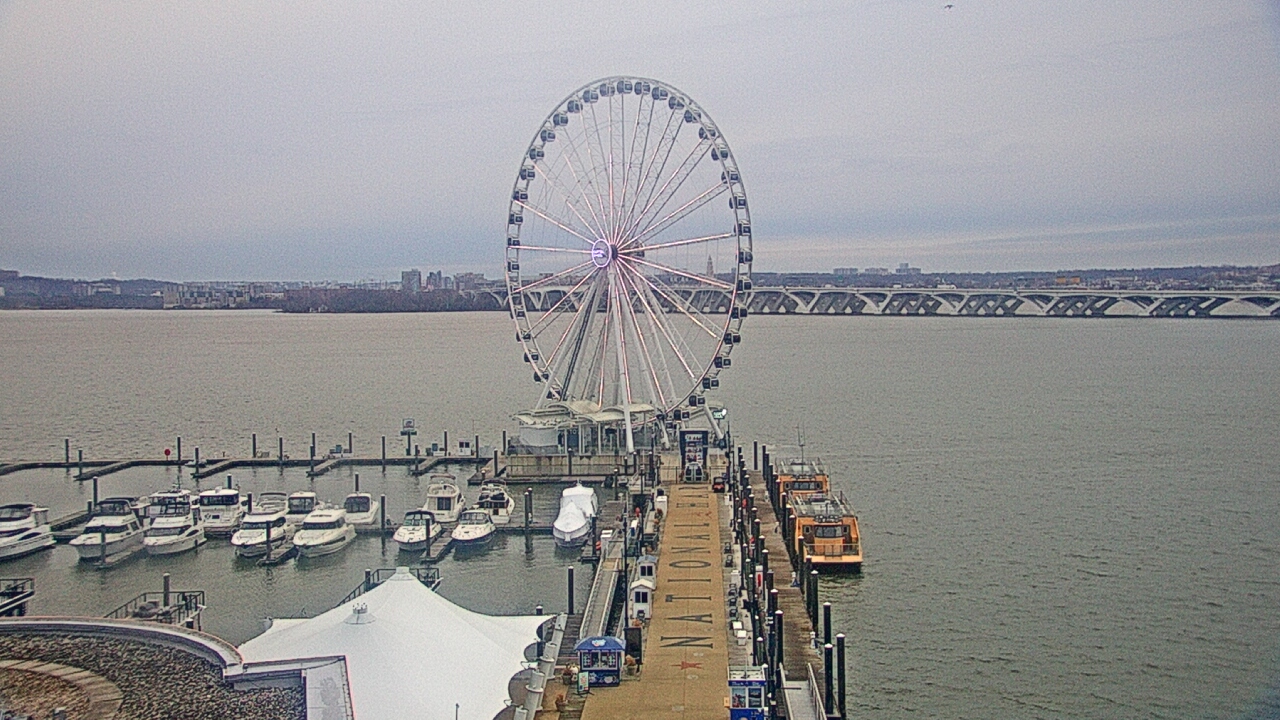 Thumbnail for current weather camera view from National Harbor in Oxon Hill, Maryland
