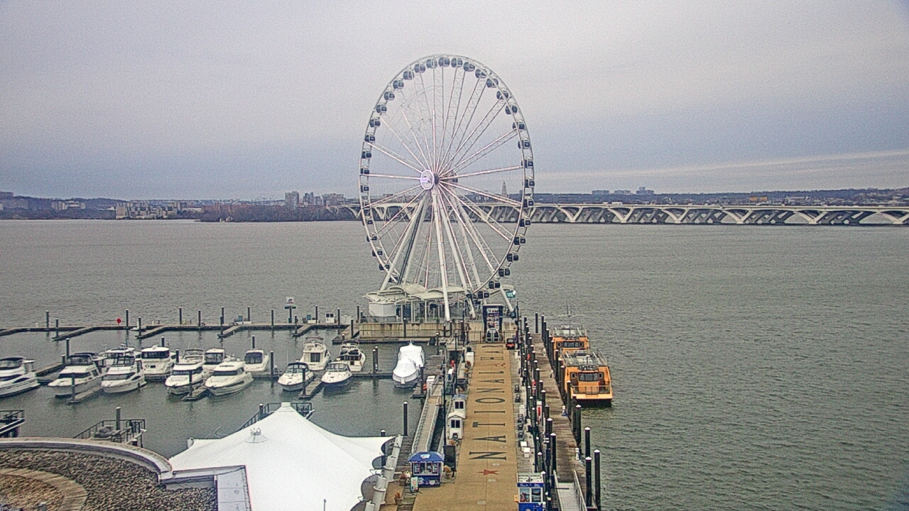 Thumbnail for current weather camera view from National Harbor in Oxon Hill, Maryland