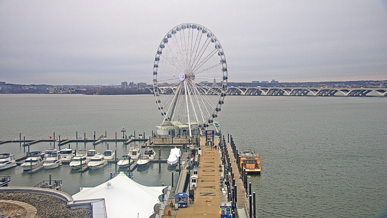 Thumbnail for current weather camera view from National Harbor in Oxon Hill, Maryland