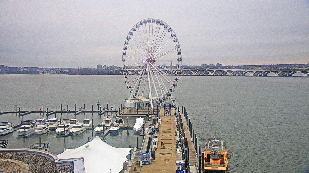 Thumbnail for current weather camera view from National Harbor in Oxon Hill, Maryland