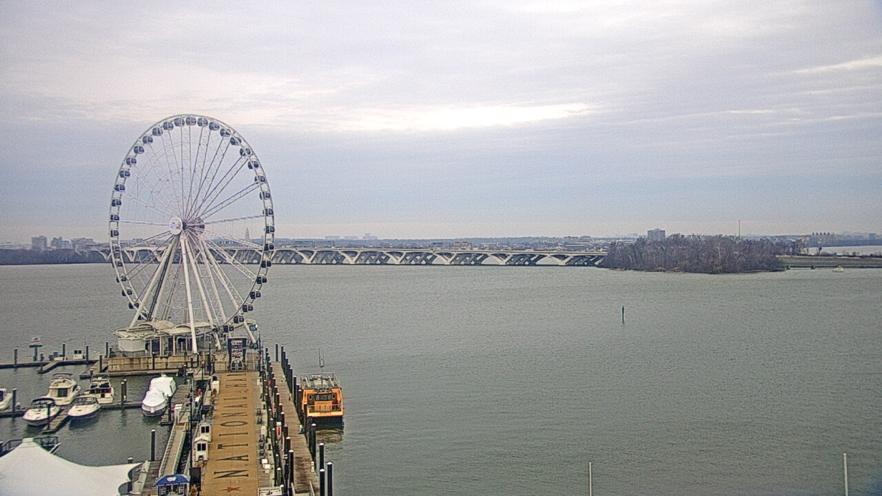 Thumbnail for current weather camera view from National Harbor in Oxon Hill, Maryland