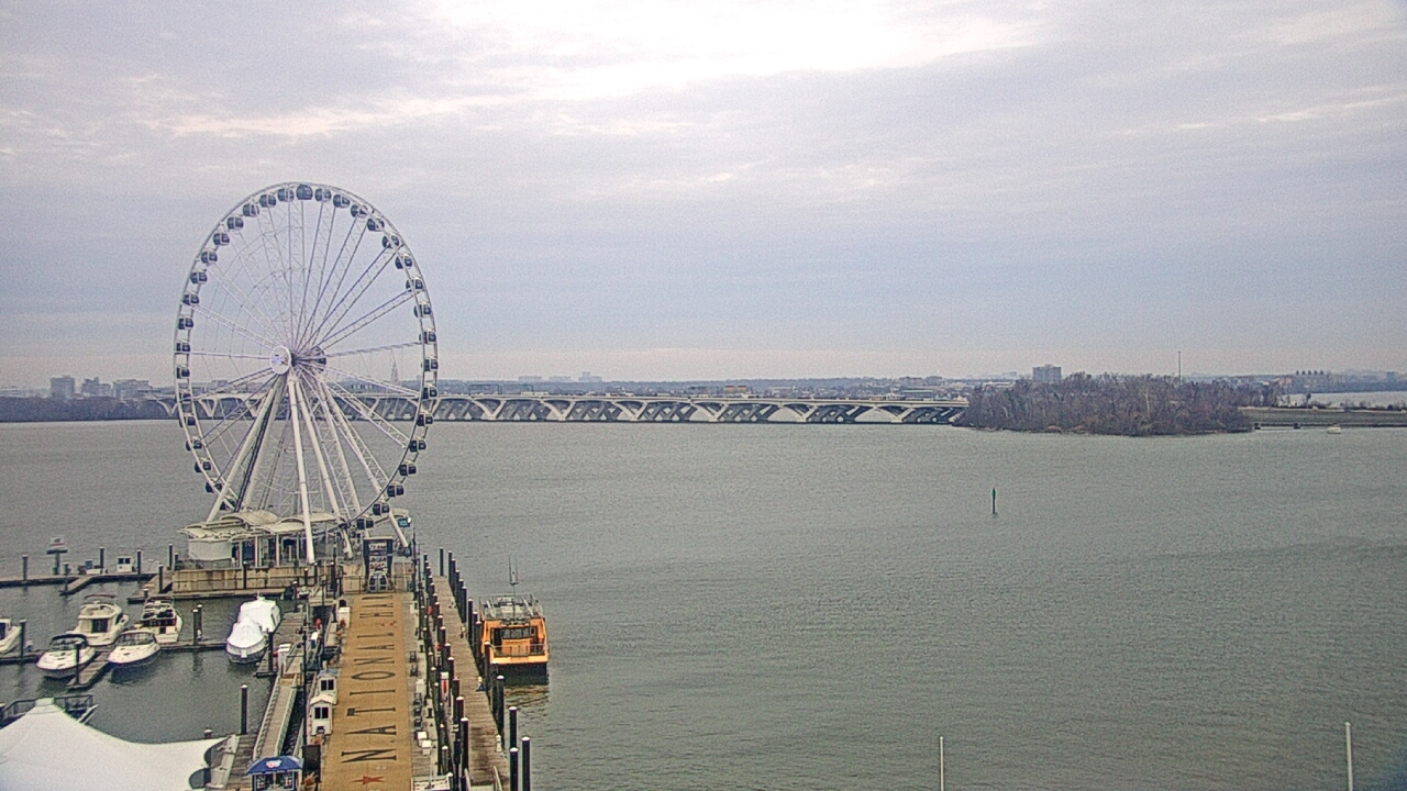 Thumbnail for current weather camera view from National Harbor in Oxon Hill, Maryland