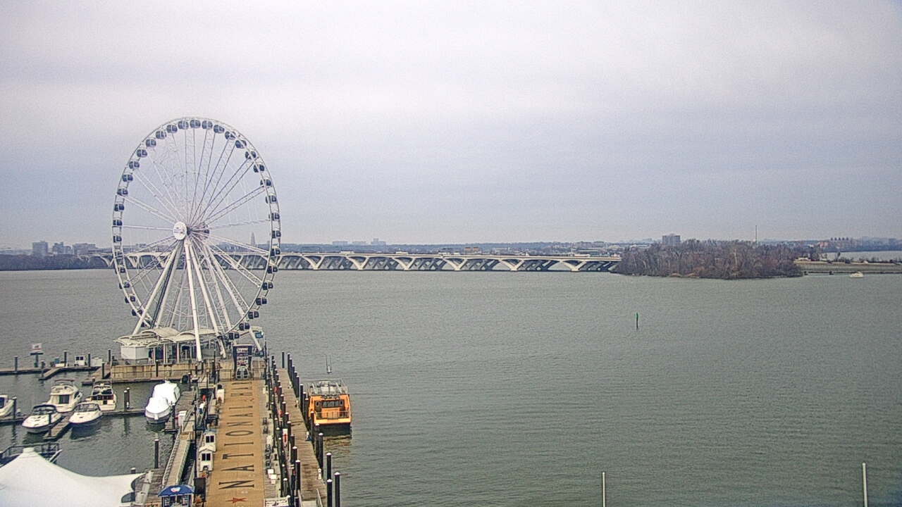 Thumbnail for current weather camera view from National Harbor in Oxon Hill, Maryland