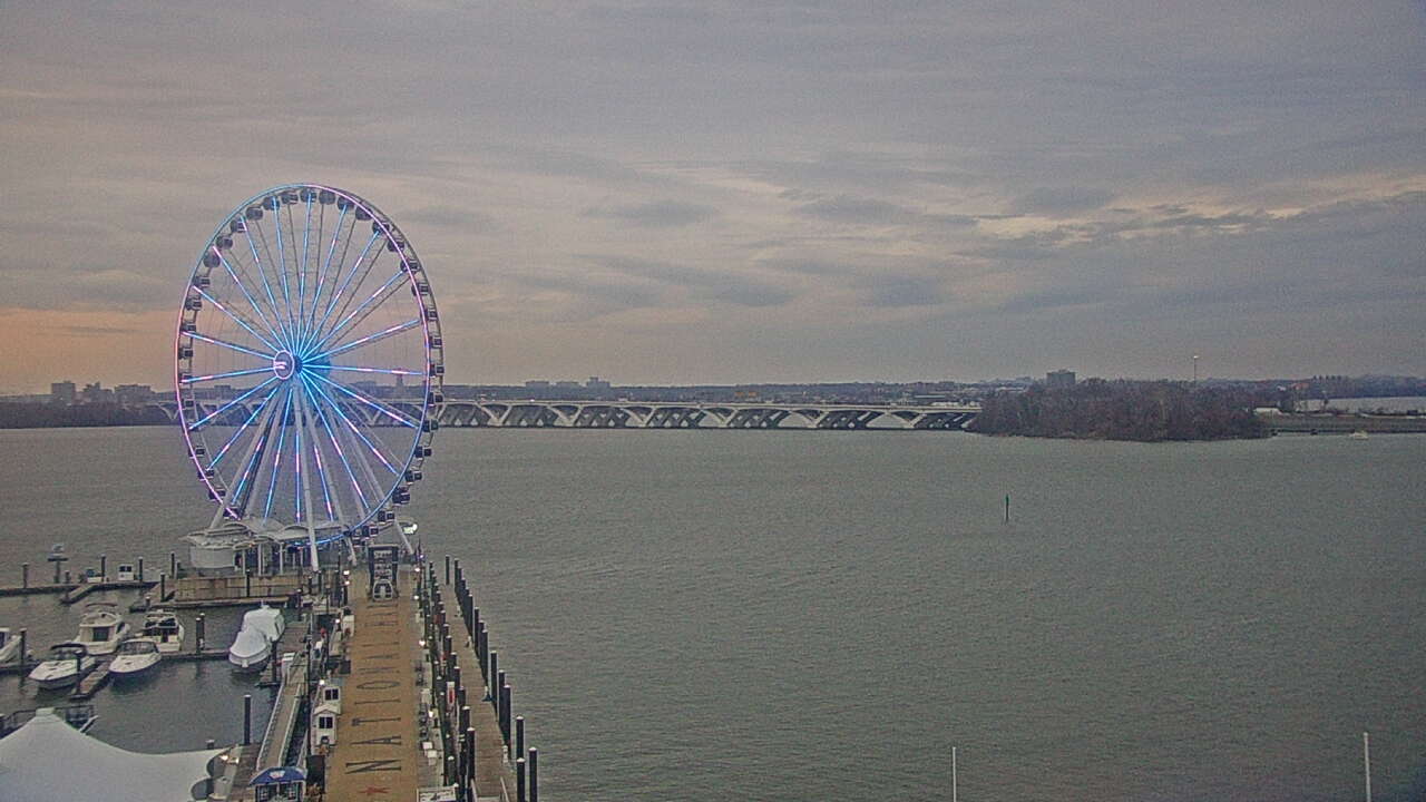 Thumbnail for current weather camera view from National Harbor in Oxon Hill, Maryland