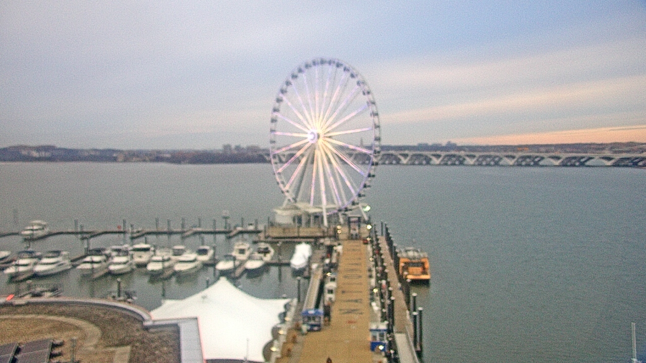 Thumbnail for current weather camera view from National Harbor in Oxon Hill, Maryland