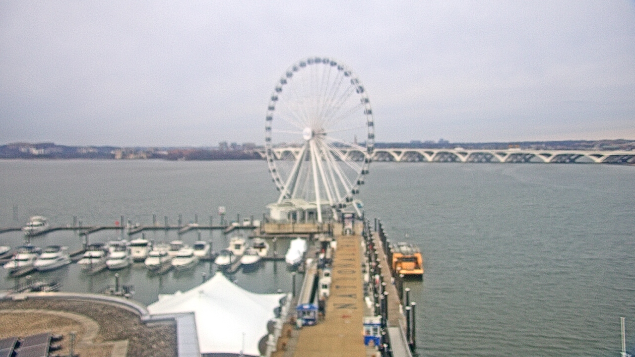 Thumbnail for current weather camera view from National Harbor in Oxon Hill, Maryland