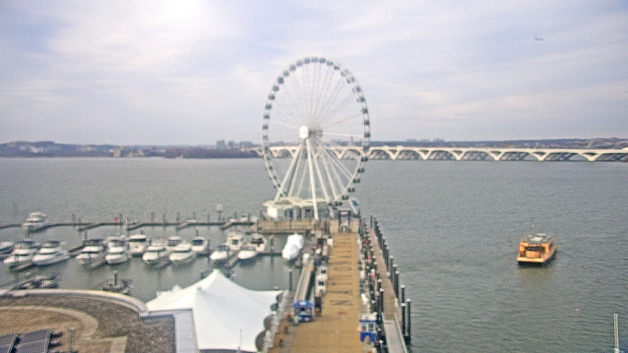 Thumbnail for current weather camera view from National Harbor in Oxon Hill, Maryland