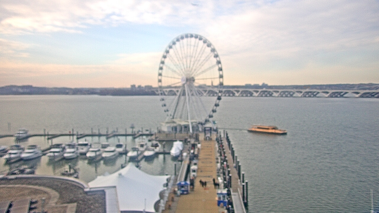 Thumbnail for current weather camera view from National Harbor in Oxon Hill, Maryland