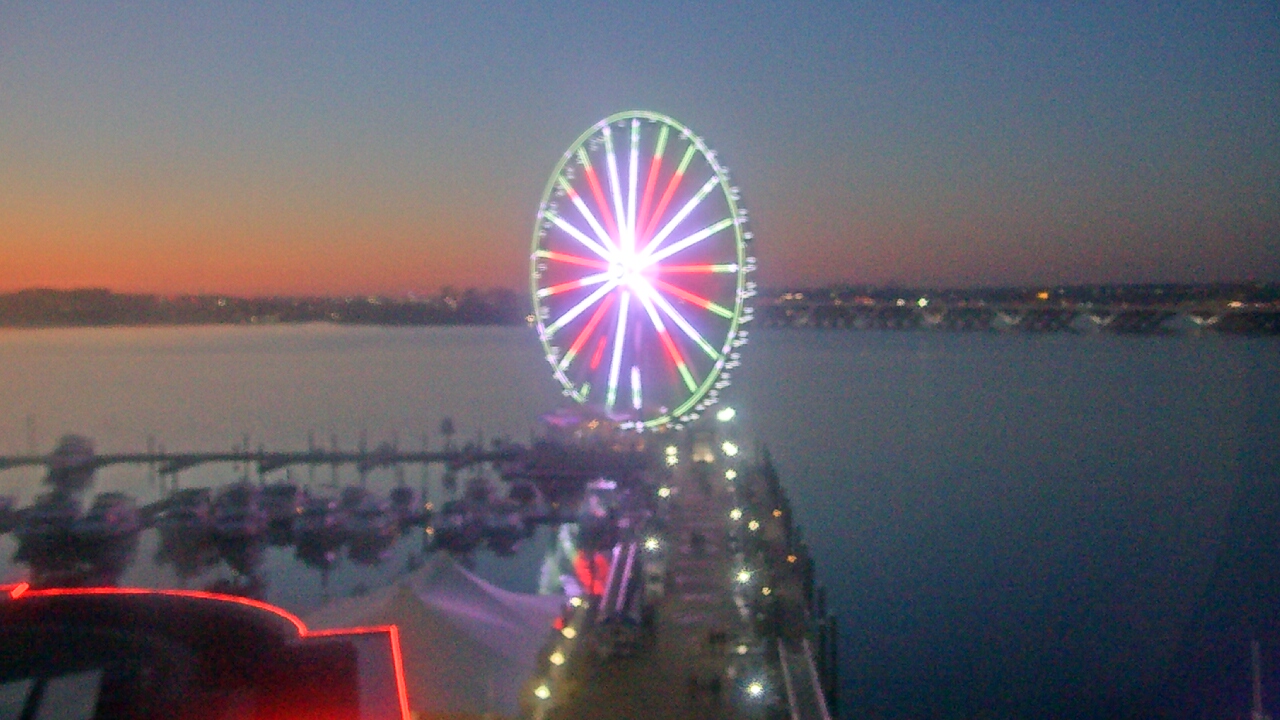 Thumbnail for current weather camera view from National Harbor in Oxon Hill, Maryland