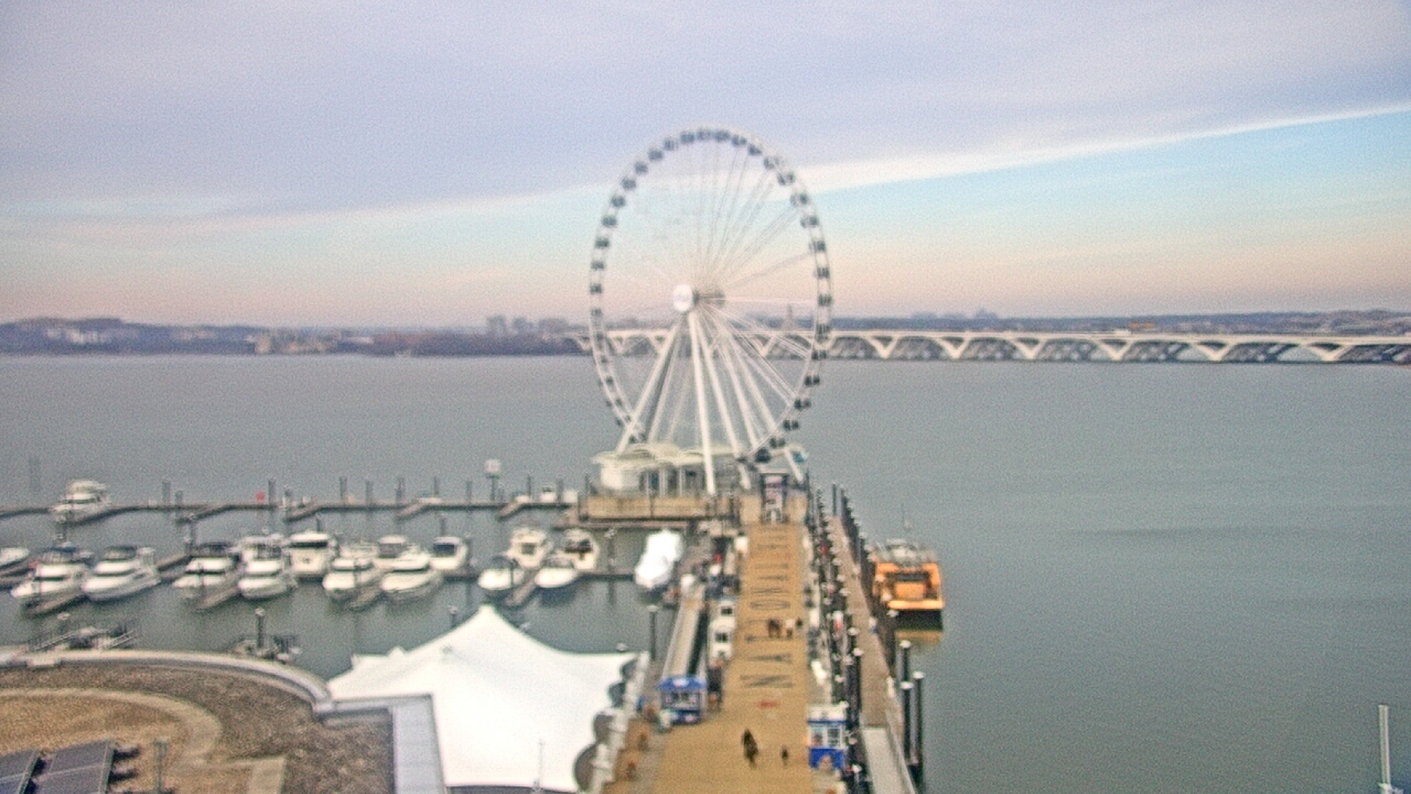Thumbnail for current weather camera view from National Harbor in Oxon Hill, Maryland