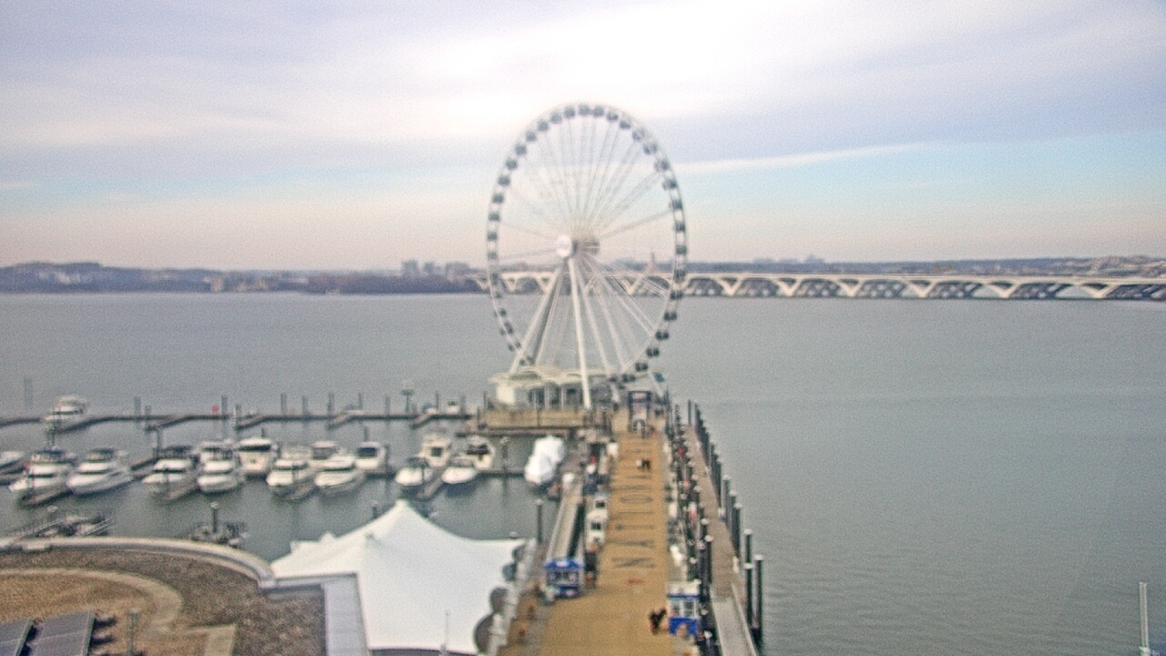 Thumbnail for current weather camera view from National Harbor in Oxon Hill, Maryland