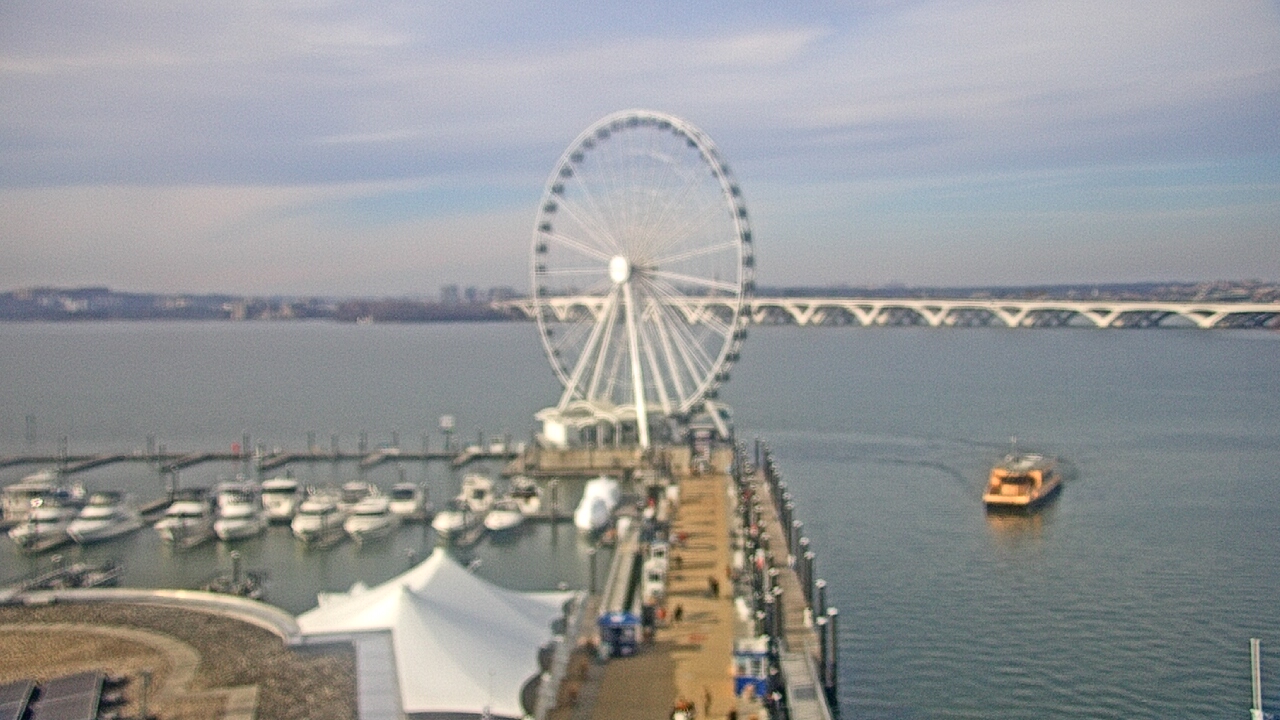 Thumbnail for current weather camera view from National Harbor in Oxon Hill, Maryland