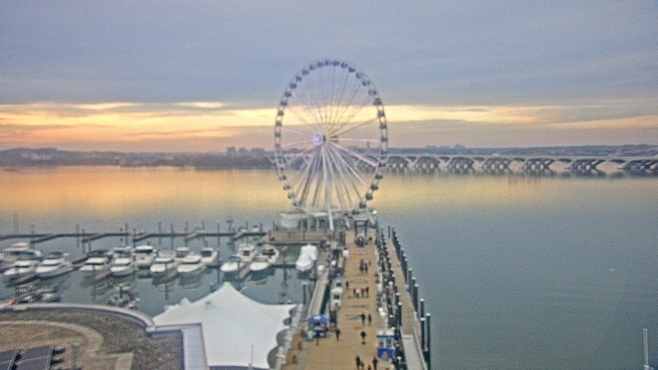 Thumbnail for current weather camera view from National Harbor in Oxon Hill, Maryland