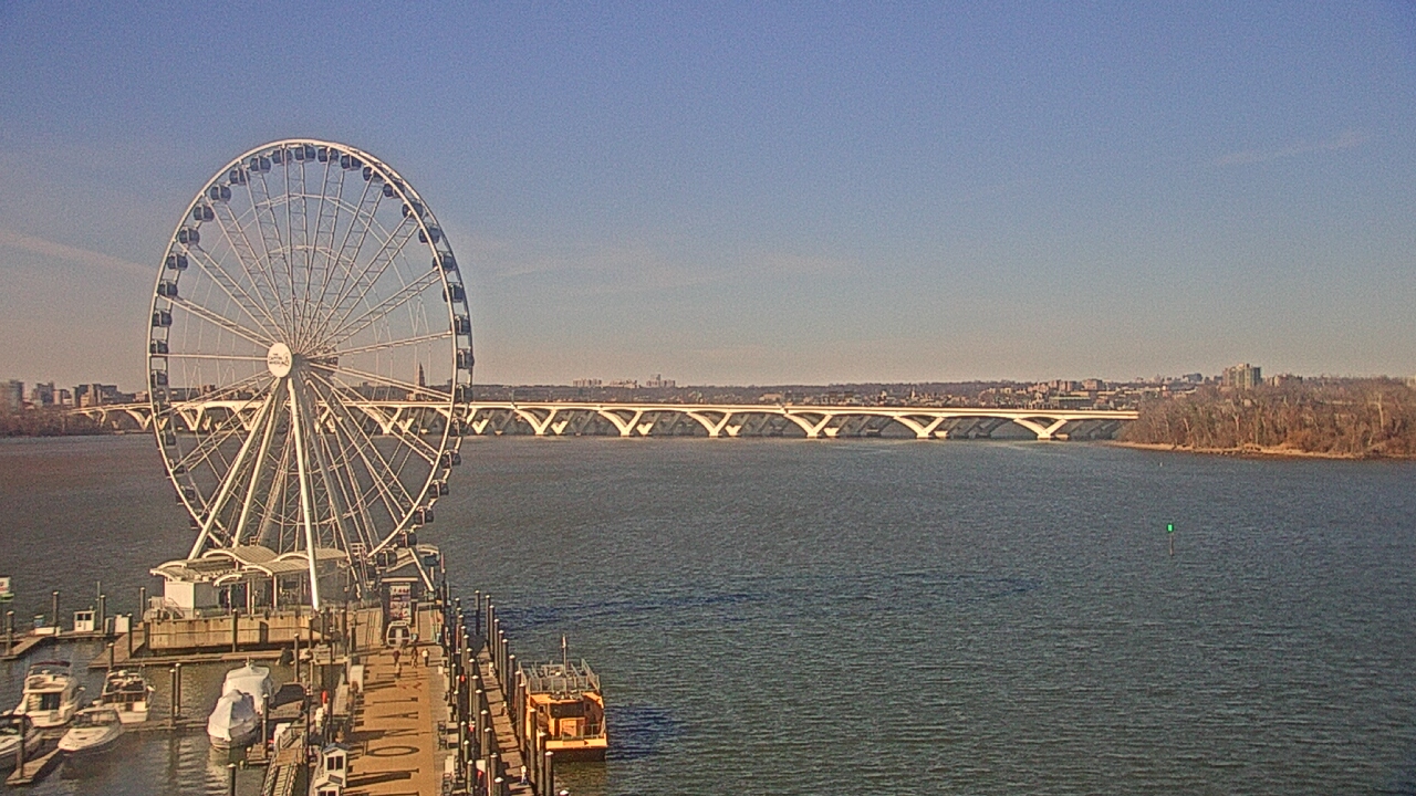 Thumbnail for current weather camera view from National Harbor in Oxon Hill, Maryland