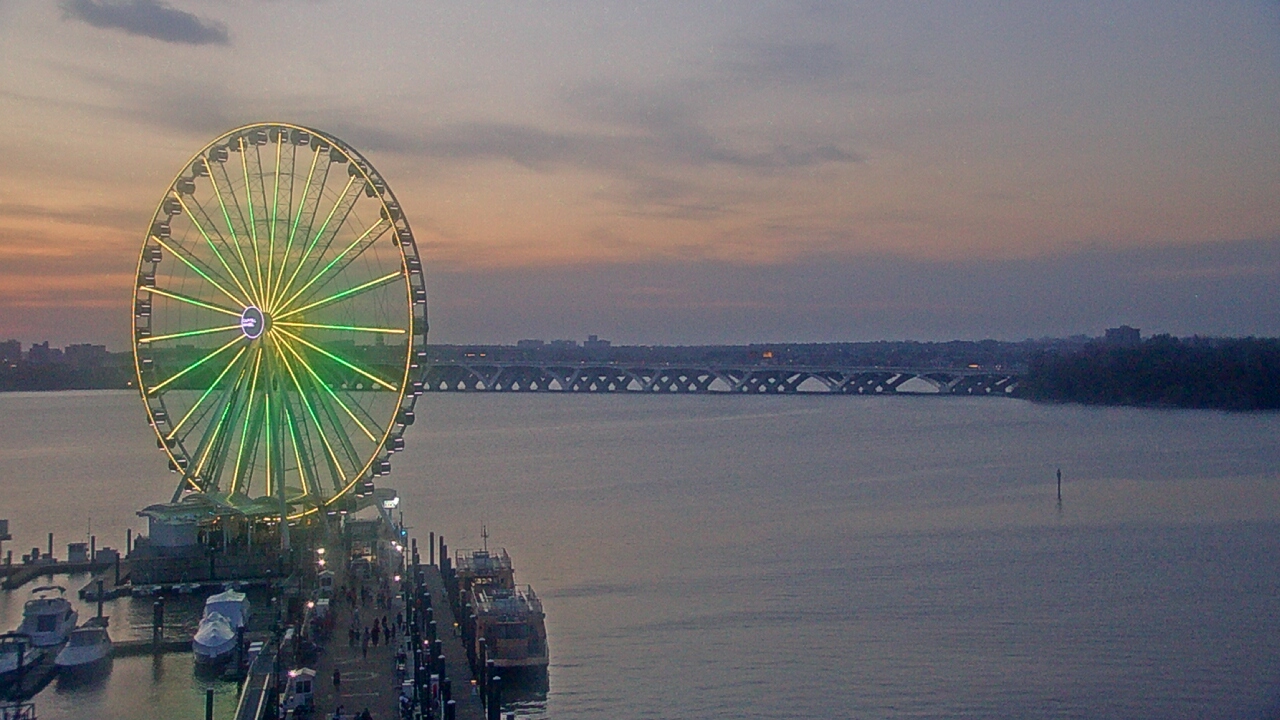 Thumbnail for current weather camera view from National Harbor in Oxon Hill, Maryland