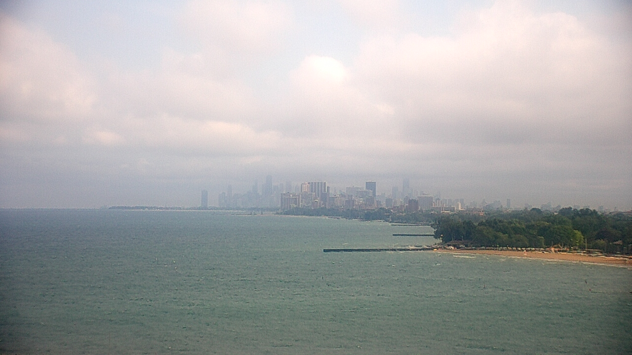Thumbnail for current weather camera view from Northwestern University in Evanston, Illinois