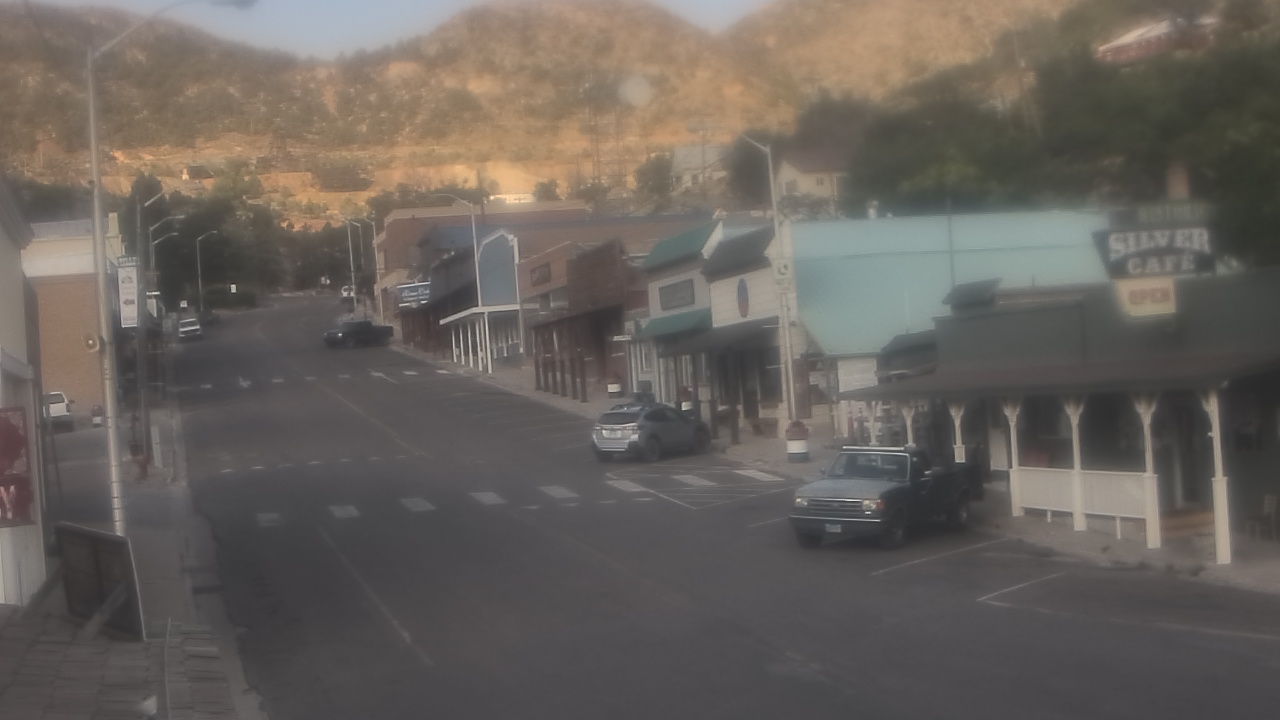 Thumbnail for current weather camera view from Overland Hotel in Pioche, Nevada
