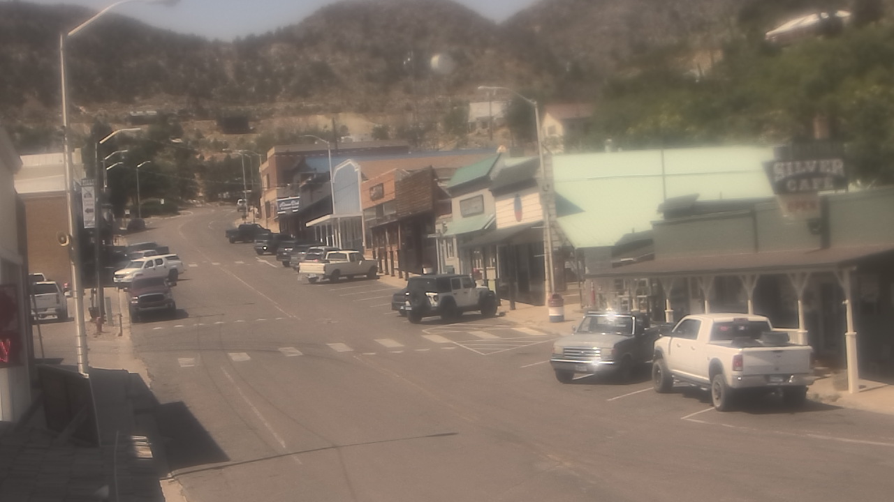 Thumbnail for current weather camera view from Overland Hotel in Pioche, Nevada