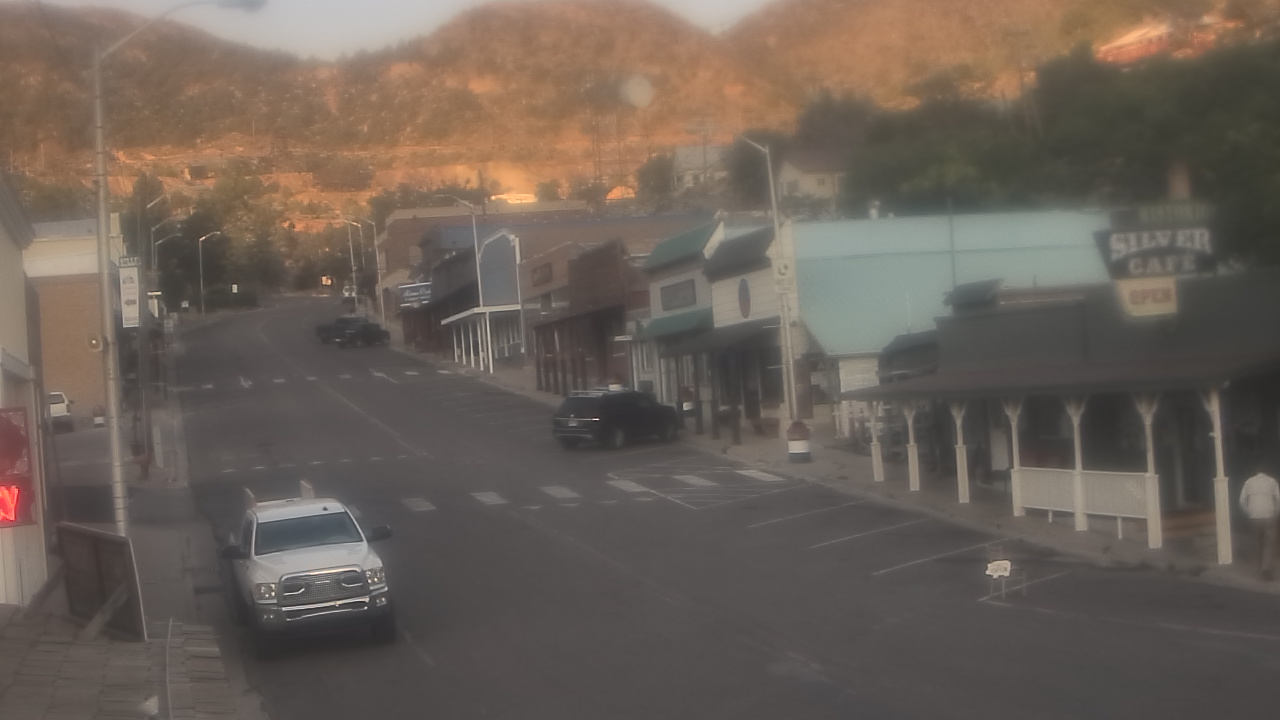 Thumbnail for current weather camera view from Overland Hotel in Pioche, Nevada