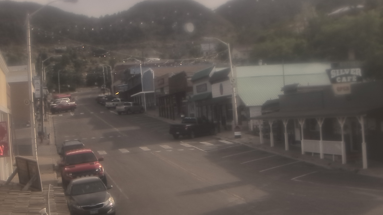 Thumbnail for current weather camera view from Overland Hotel in Pioche, Nevada