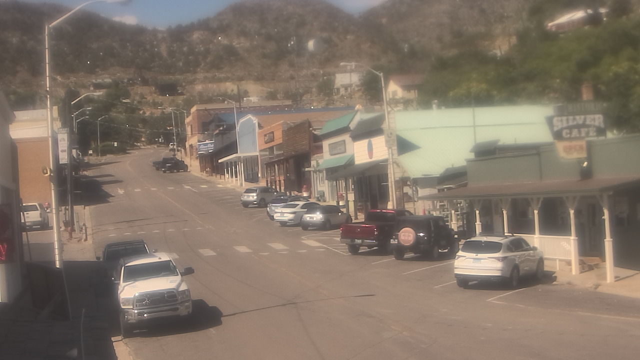 Thumbnail for current weather camera view from Overland Hotel in Pioche, Nevada