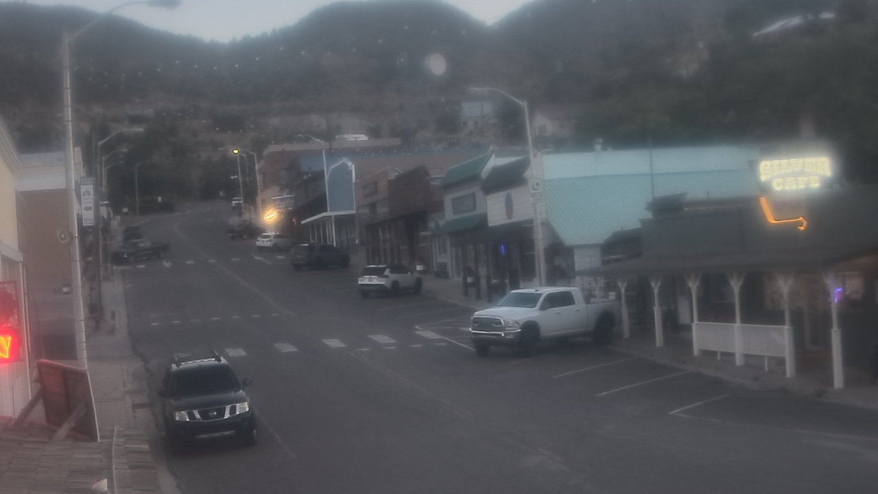 Thumbnail for current weather camera view from Overland Hotel in Pioche, Nevada