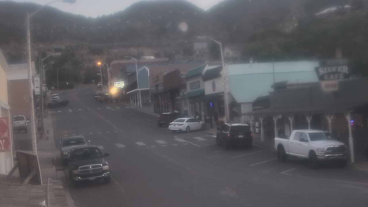 Thumbnail for current weather camera view from Overland Hotel in Pioche, Nevada