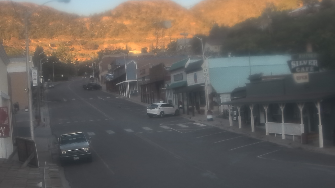 Thumbnail for current weather camera view from Overland Hotel in Pioche, Nevada