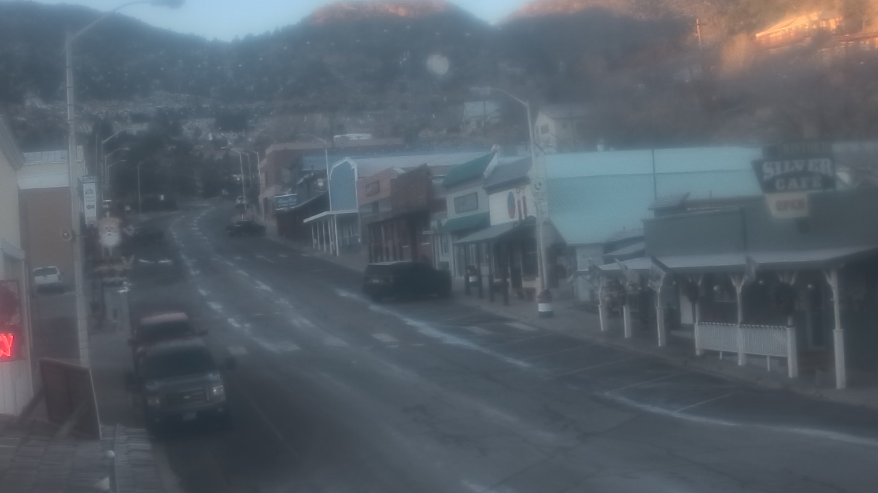 Thumbnail for current weather camera view from Overland Hotel in Pioche, Nevada