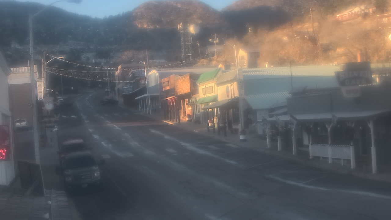 Thumbnail for current weather camera view from Overland Hotel in Pioche, Nevada