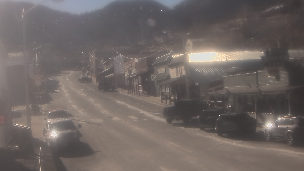 Thumbnail for current weather camera view from Overland Hotel in Pioche, Nevada