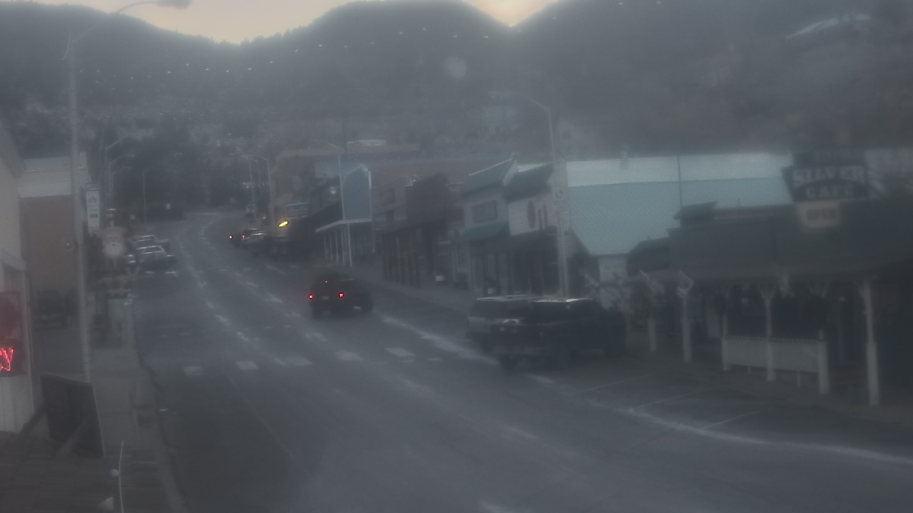 Thumbnail for current weather camera view from Overland Hotel in Pioche, Nevada