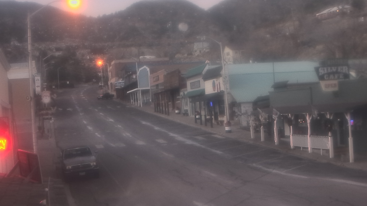 Thumbnail for current weather camera view from Overland Hotel in Pioche, Nevada