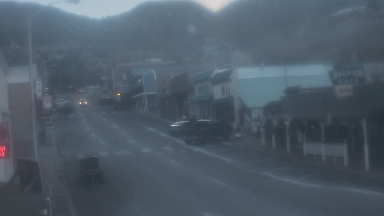 Thumbnail for current weather camera view from Overland Hotel in Pioche, Nevada