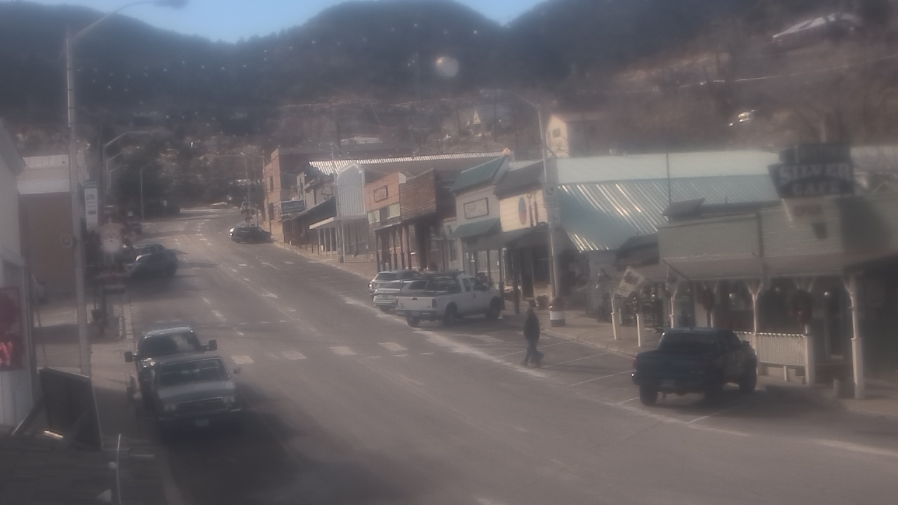 Thumbnail for current weather camera view from Overland Hotel in Pioche, Nevada