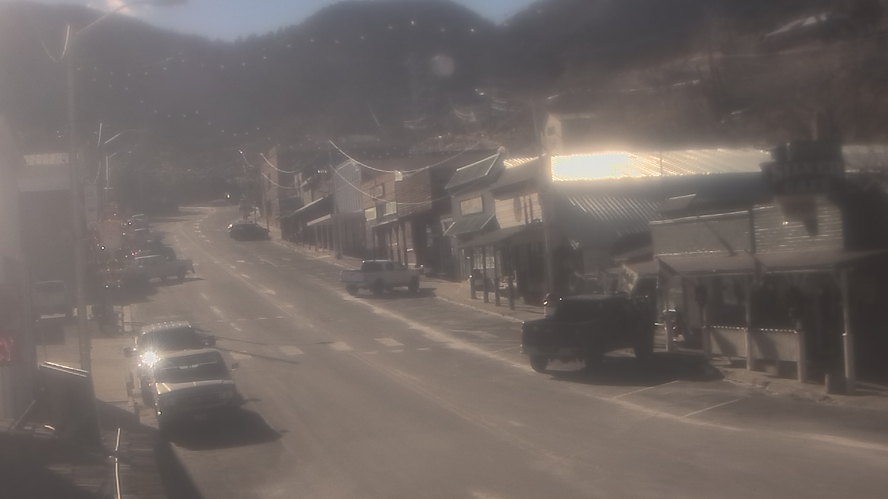 Thumbnail for current weather camera view from Overland Hotel in Pioche, Nevada