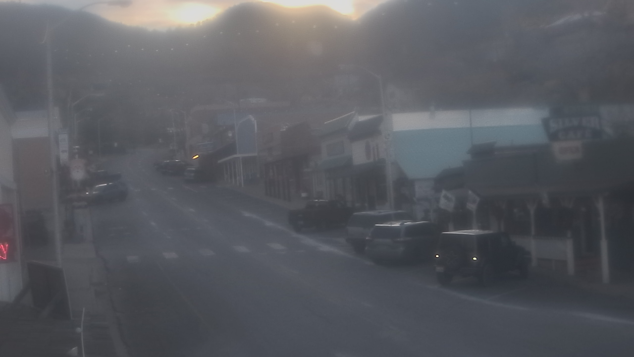Thumbnail for current weather camera view from Overland Hotel in Pioche, Nevada