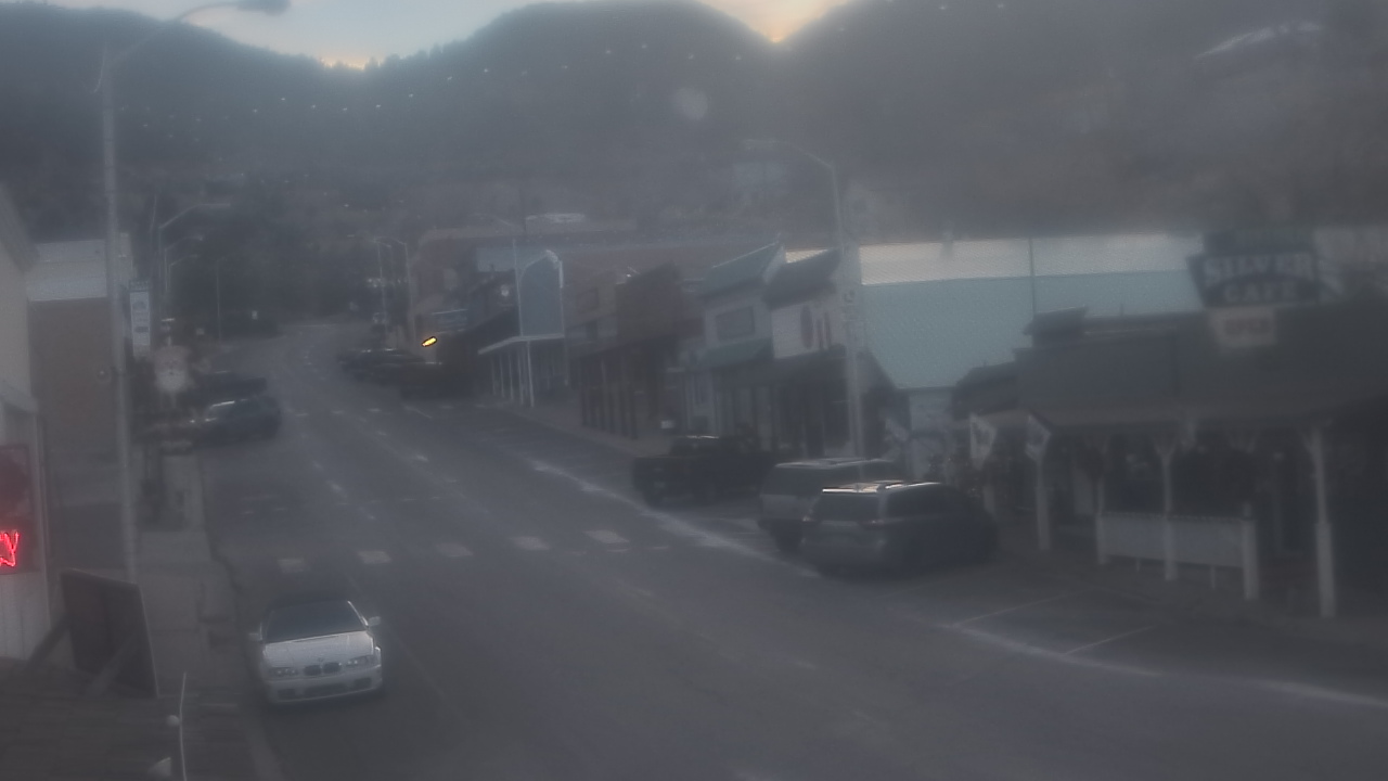 Thumbnail for current weather camera view from Overland Hotel in Pioche, Nevada