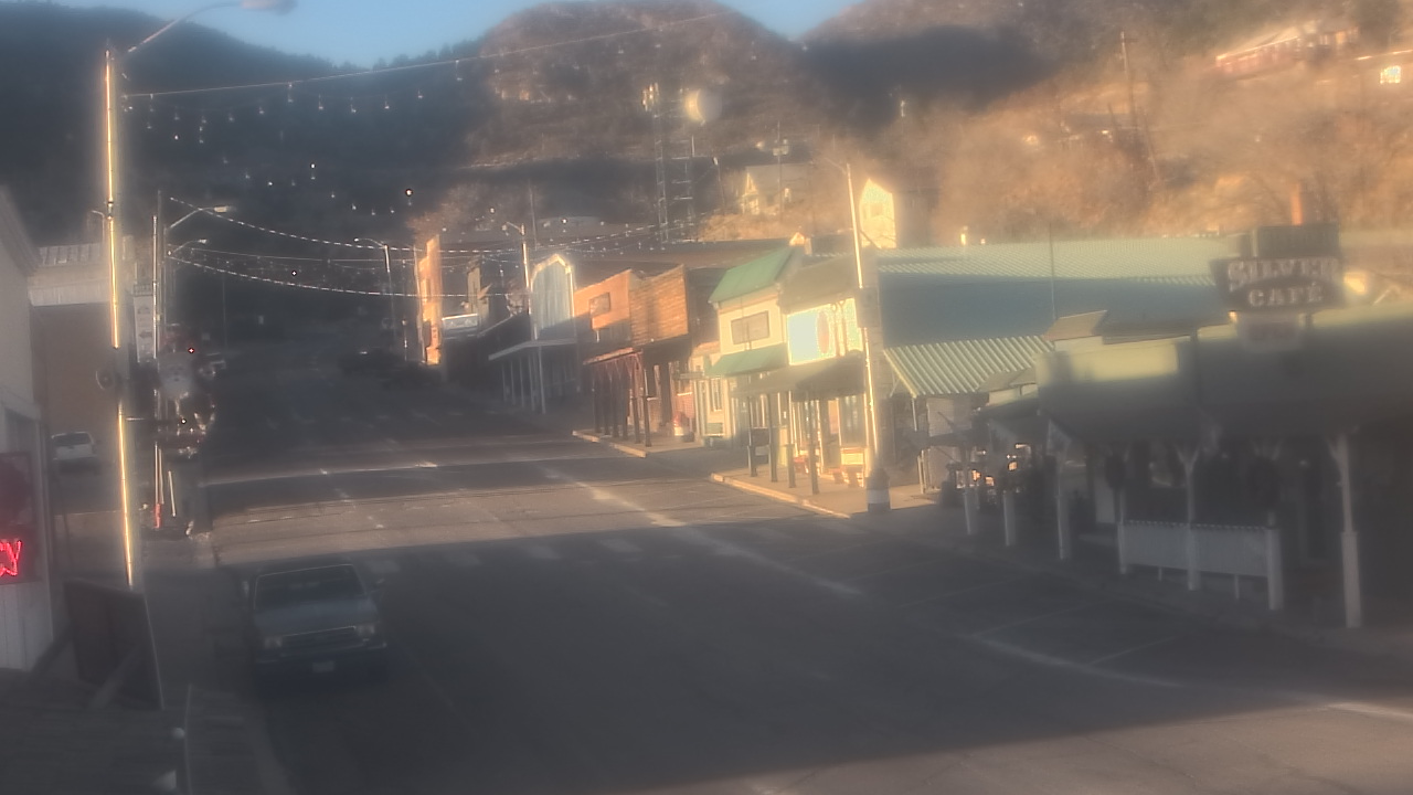 Thumbnail for current weather camera view from Overland Hotel in Pioche, Nevada