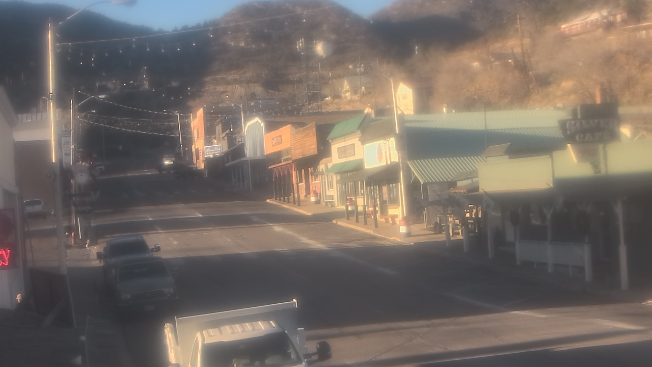 Thumbnail for current weather camera view from Overland Hotel in Pioche, Nevada