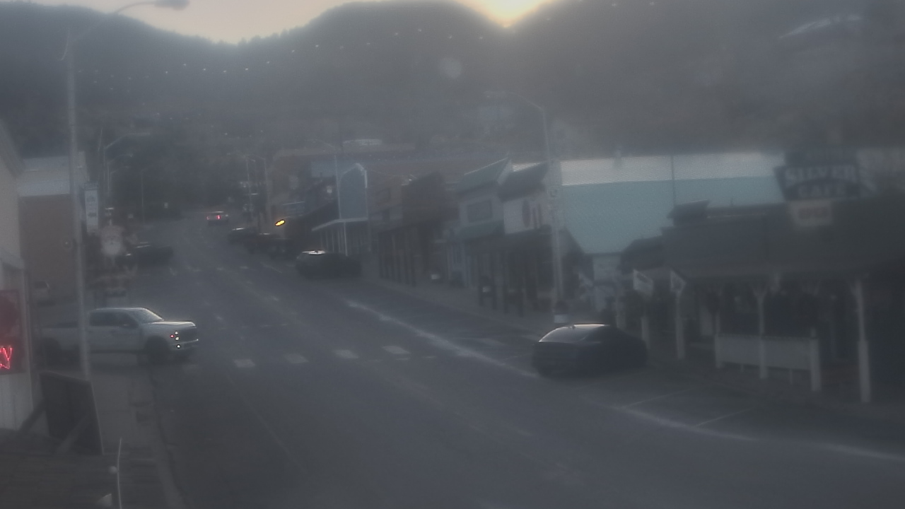 Thumbnail for current weather camera view from Overland Hotel in Pioche, Nevada