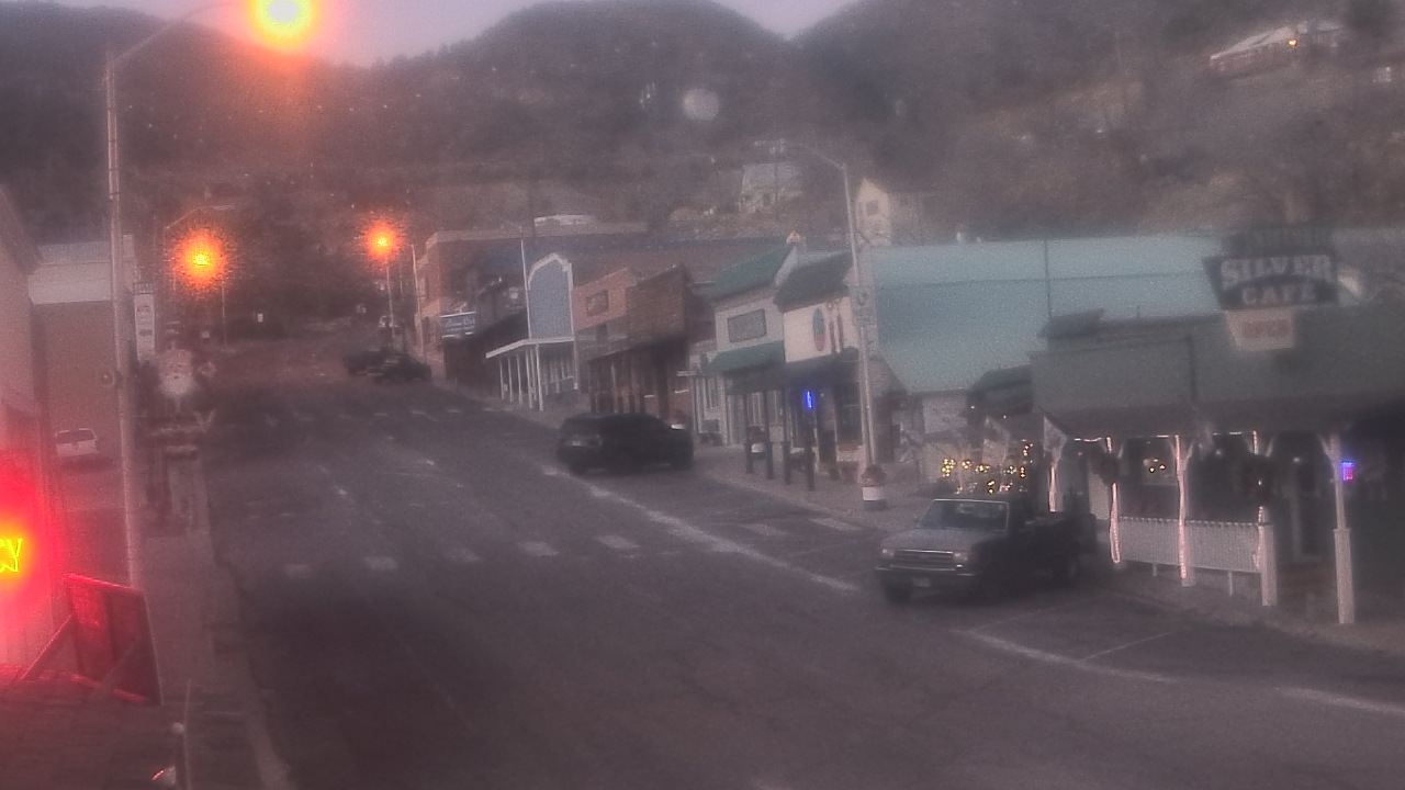 Thumbnail for current weather camera view from Overland Hotel in Pioche, Nevada