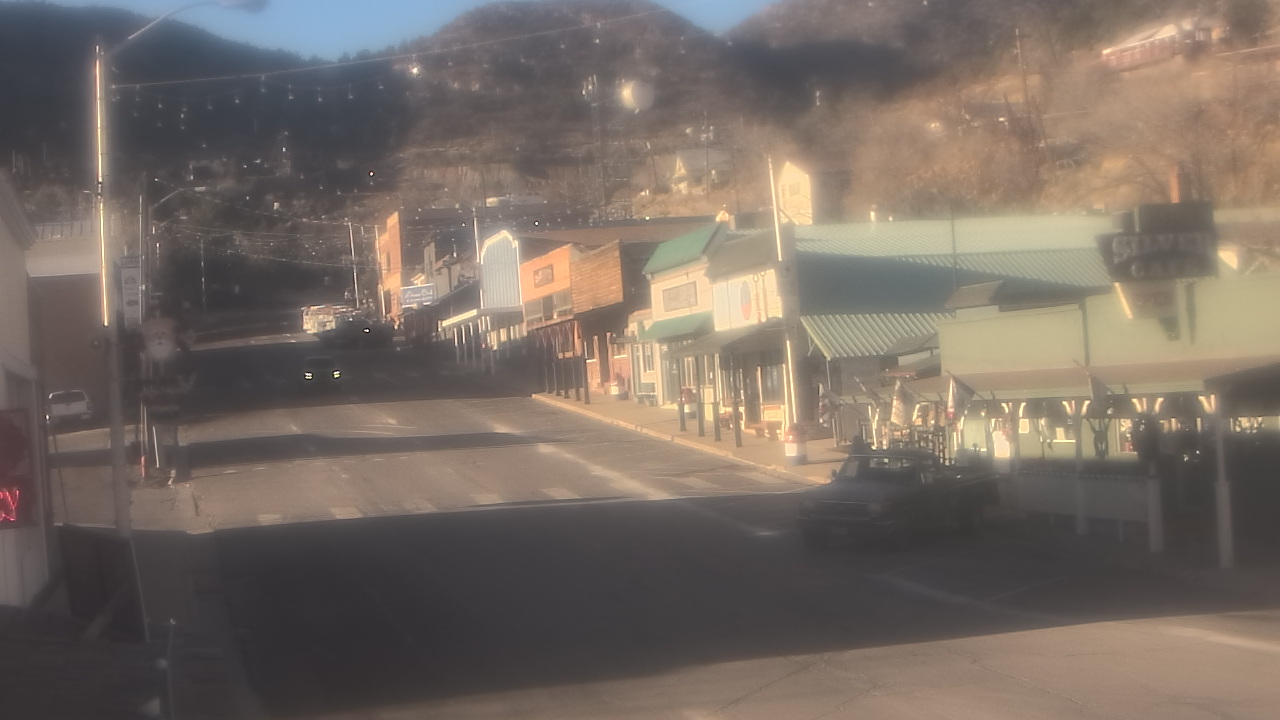 Thumbnail for current weather camera view from Overland Hotel in Pioche, Nevada