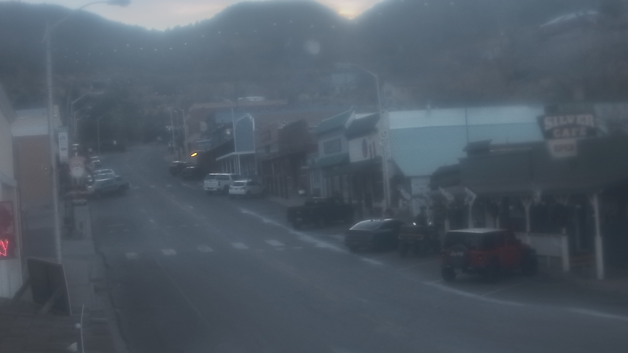Thumbnail for current weather camera view from Overland Hotel in Pioche, Nevada
